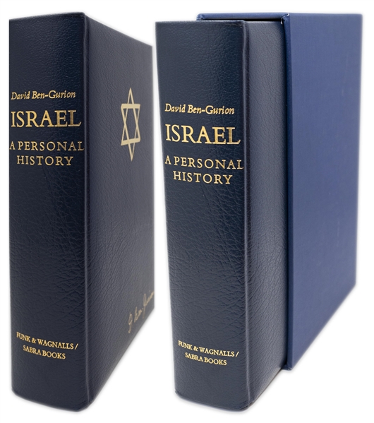 David Ben-Gurion Signed Limited Edition of ''Israel: A Personal History'' -- Near Fine Condition